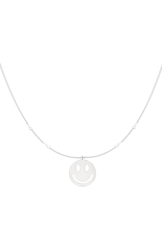 Statement smiley ketting