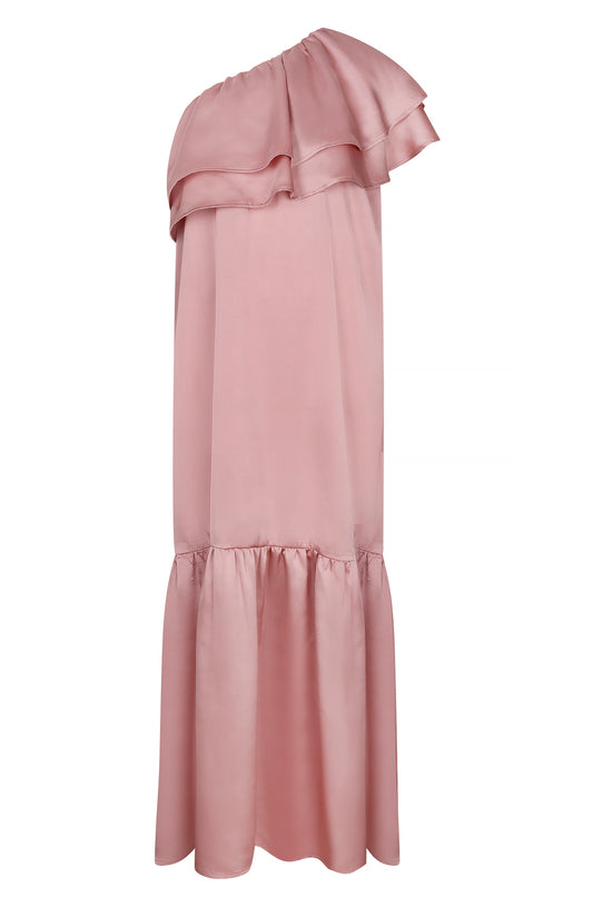 Studio Amaya Linne jurk roze