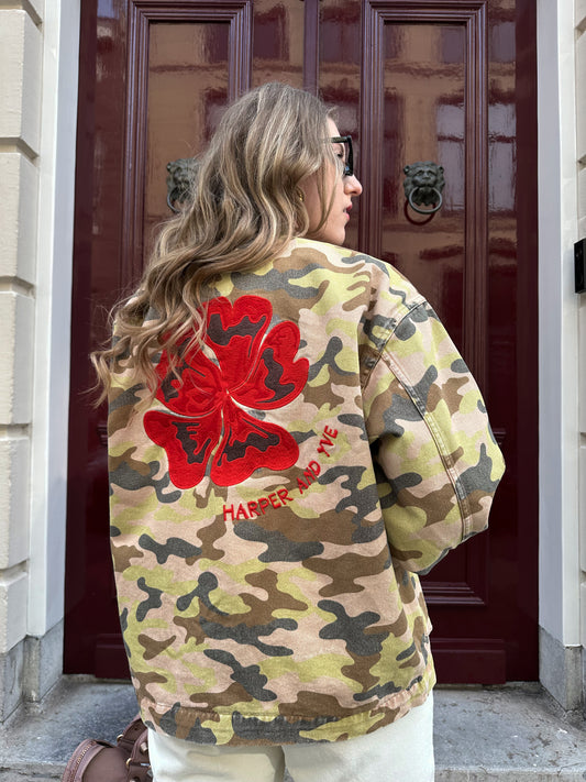 Harper & Yve Jacket Troy camo groen