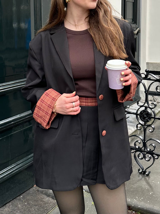 Angela skort zwart