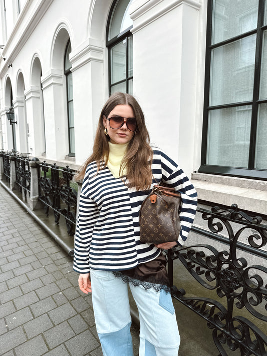 Amy gestreepte longsleeve blue