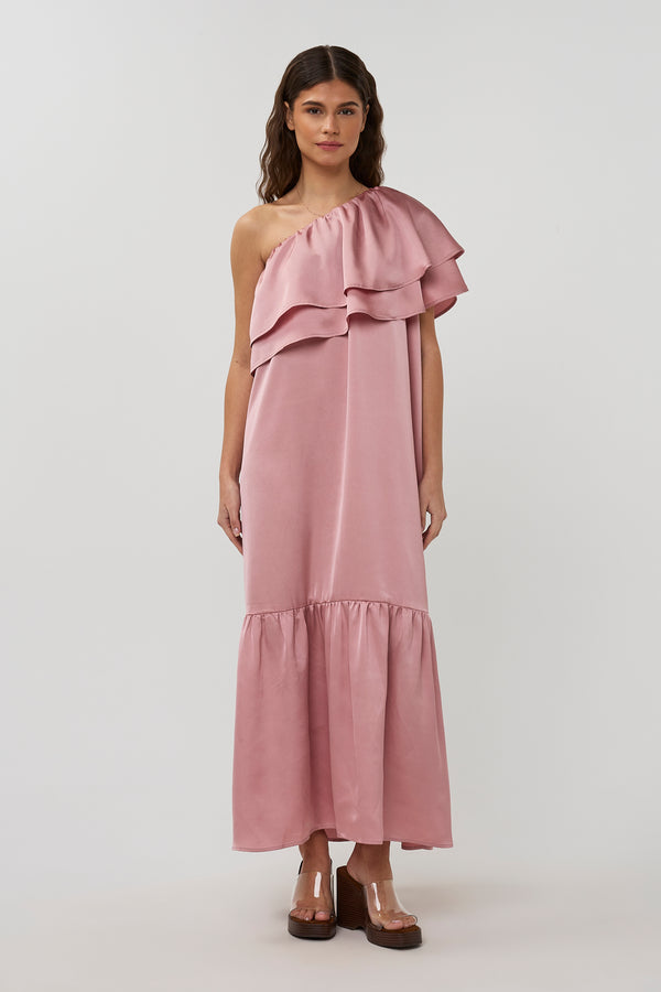 Studio Amaya Linne jurk roze