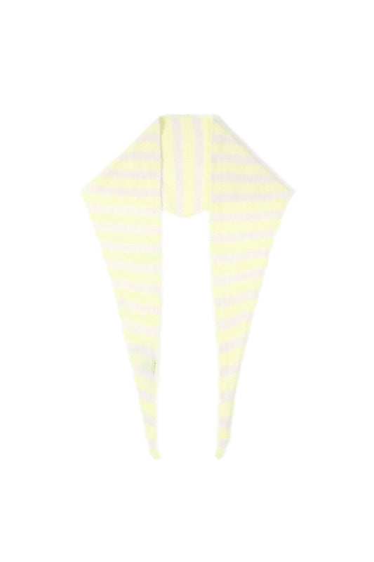 Triangle sjaal stripes grey