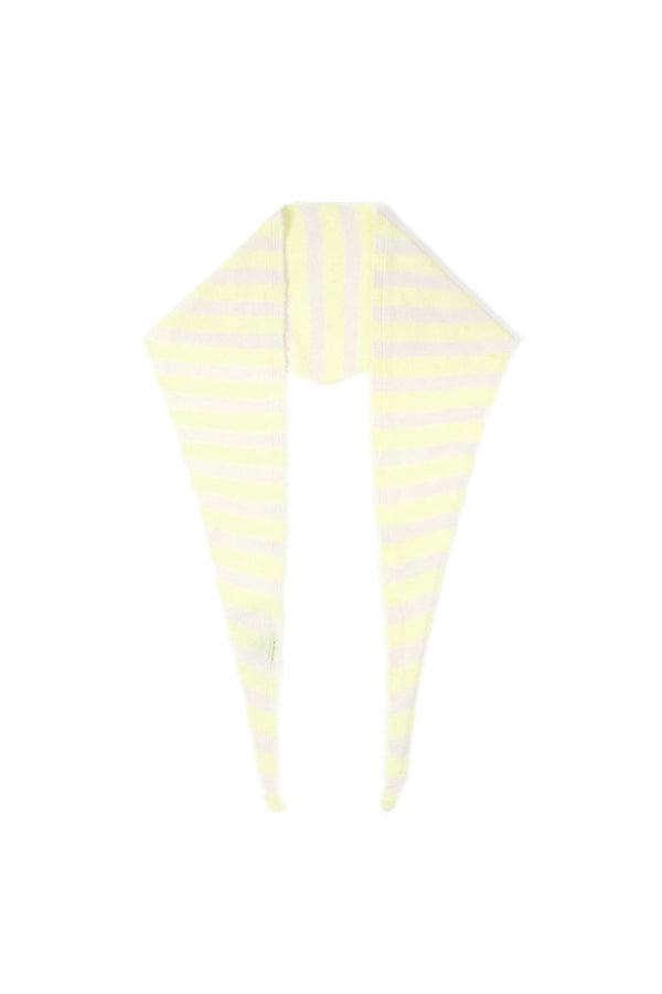 Triangle sjaal stripes grey
